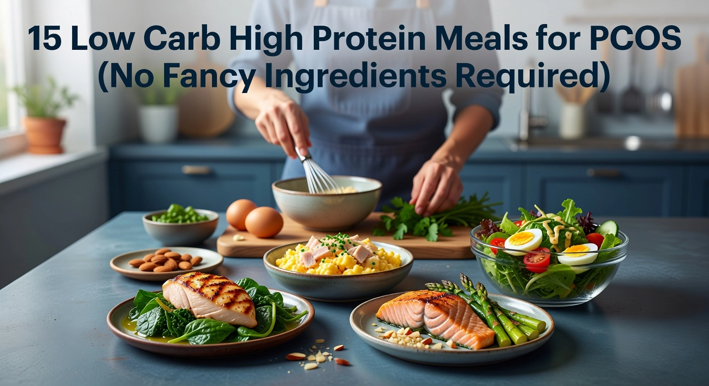 15 Low Carb High Protein Meals for PCOS (No Fancy Ingredients Required)